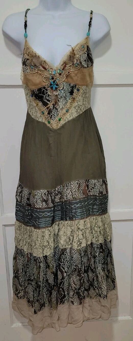 LM Lulu Paris Designed by Patricia Forgeal, Silk X, Y2k Era Bohemian Fairycore